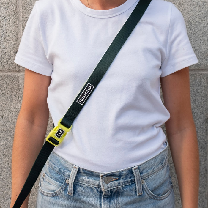 Laisse pour chien 5 façons Vert forêt & Lime