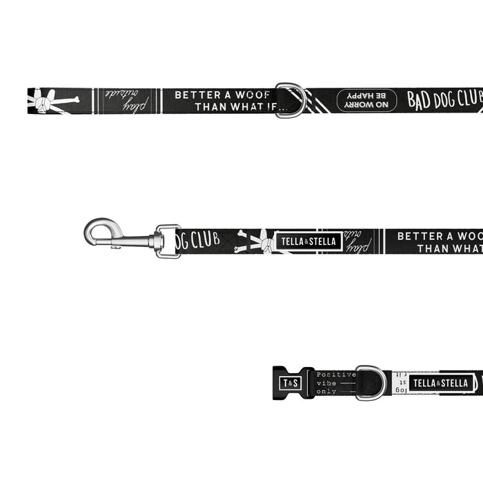 Duo collier et laisse pour chien Bad Dog Club