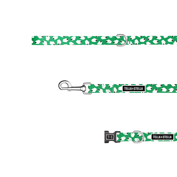 1,2,3 sheep dog combo collar and leash