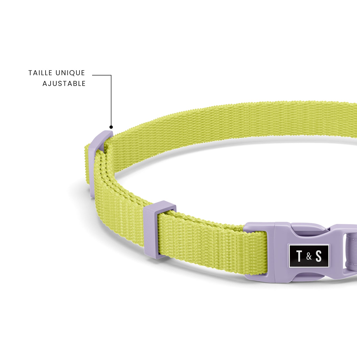 Lime cat collar