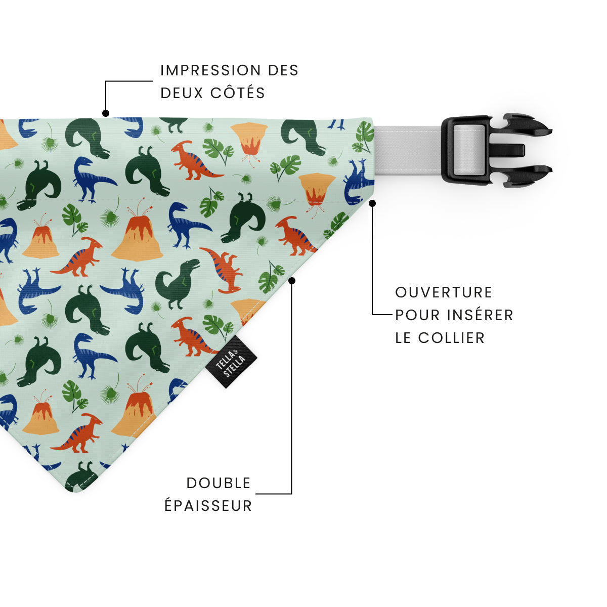 Foulard pour chien T-Rex