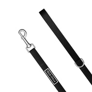 Black dog leash