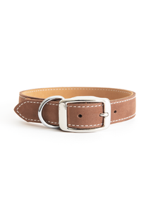Brown Leather Collar